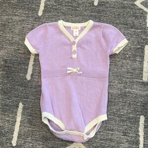 Cat &Jack purple onesie knit 6-9m